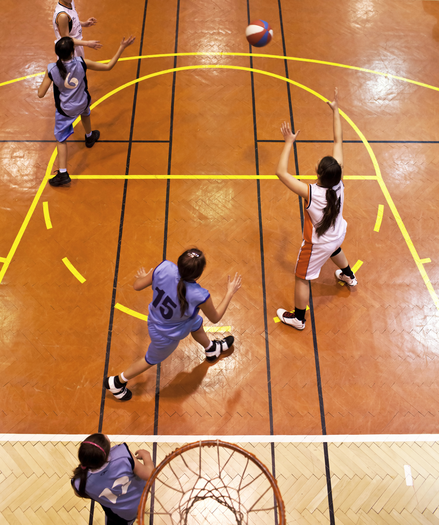 Youth girls indood basketball